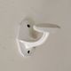 Antique Art Deco wall coat hook in enamelled cast iron.