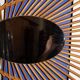 Oval rattan mirror