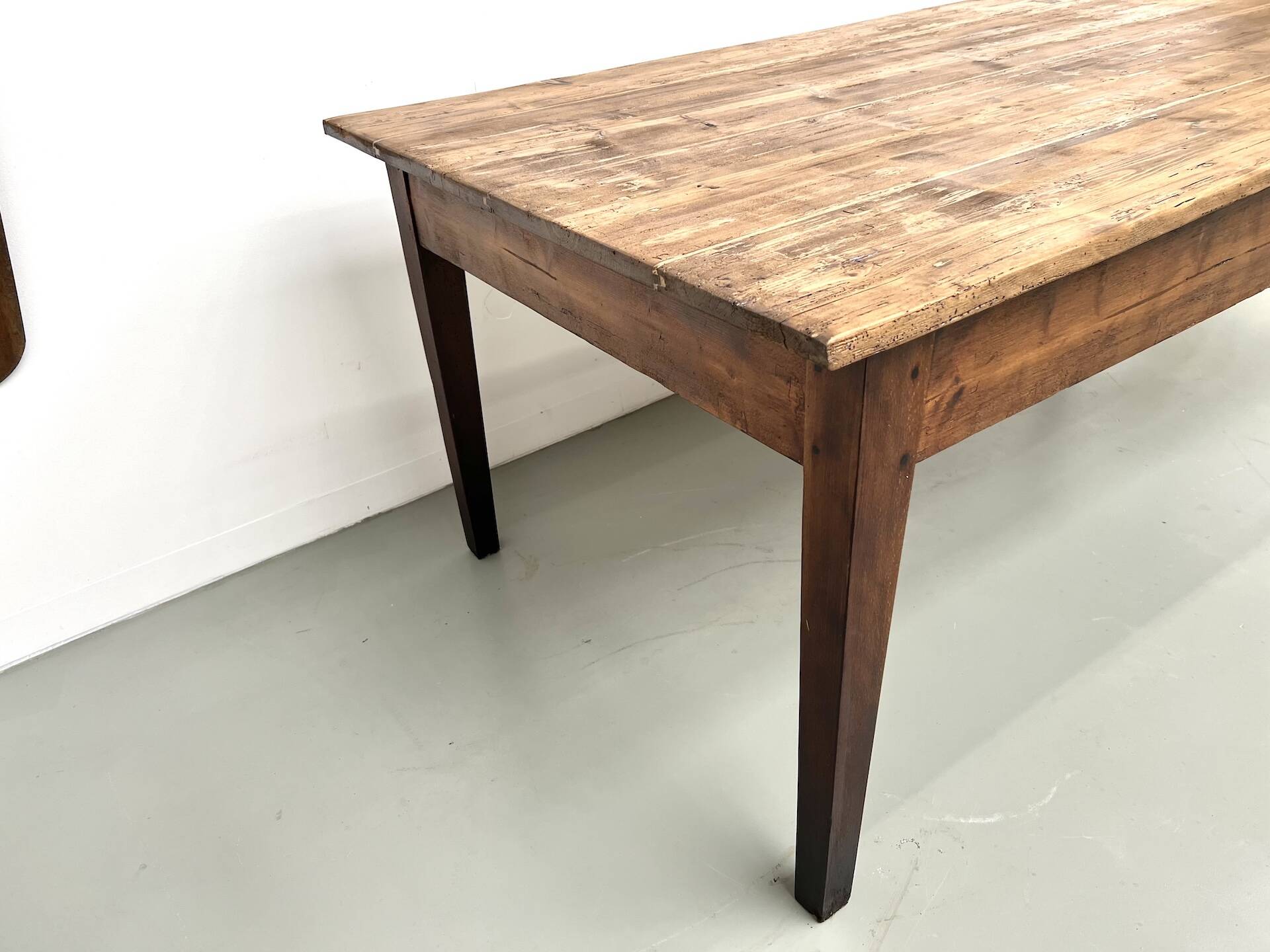 Table de ferme en pin, années 50