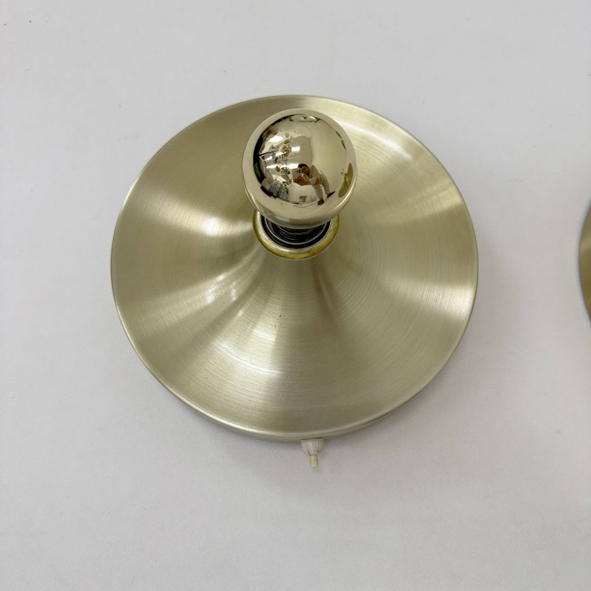 Mid-century design honsel space age disc lamp , 1970s attributed to Charlot