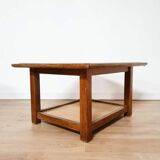 Wooden coffee table and marble top