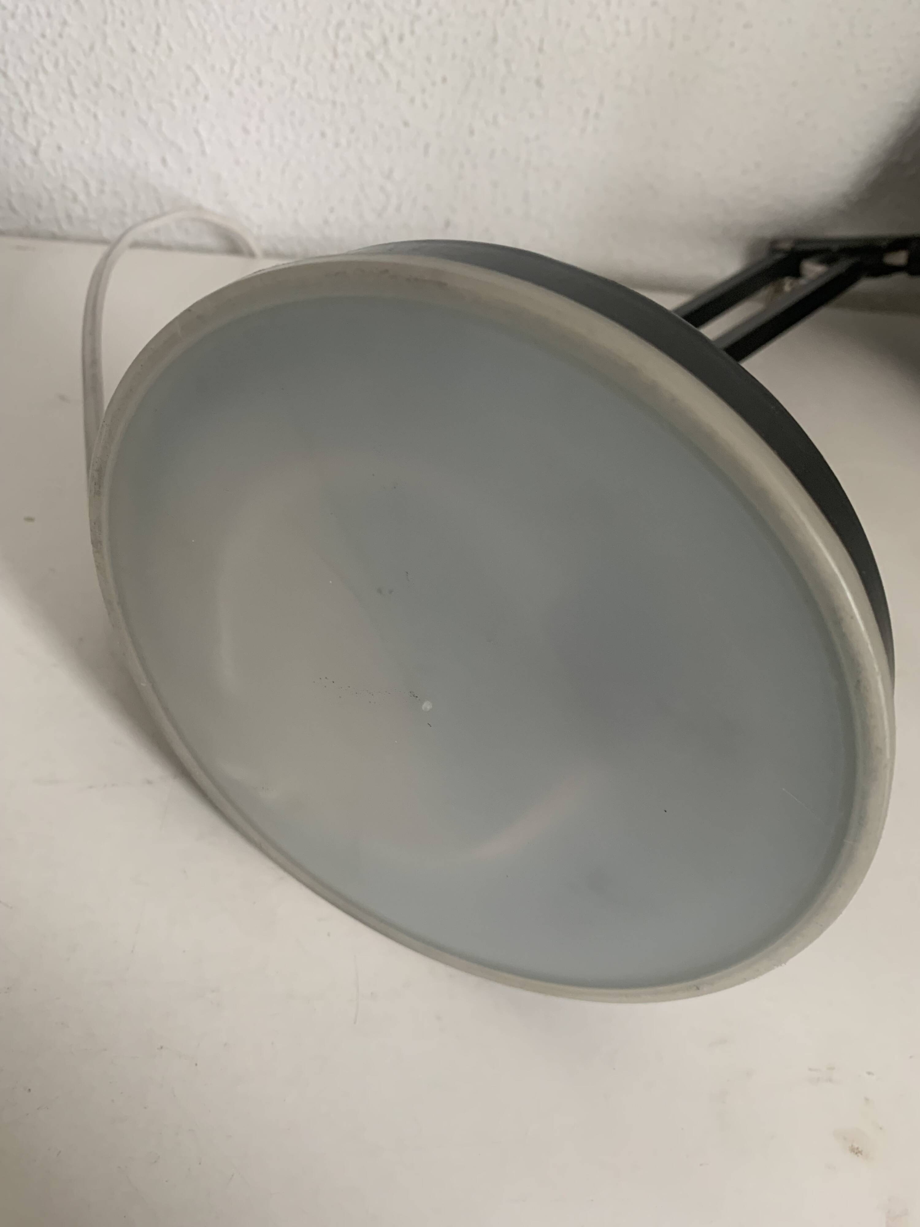 Vintage 1950s industrial black desk lamp - 35 cm