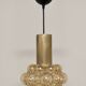 Amber bubble pendant lamp by Helena Tynell for Limburg 60s/70s