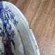 Two flat plates Gien blue tone