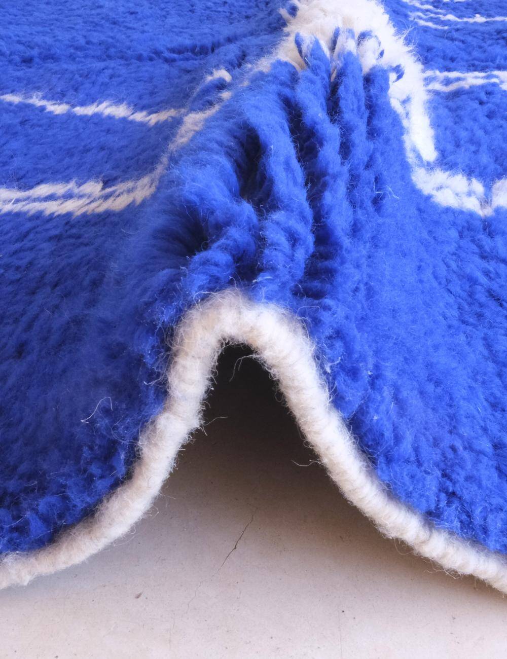 Tapis bleu marocain