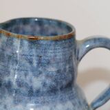 Blue enamelled stoneware pitcher 220mm