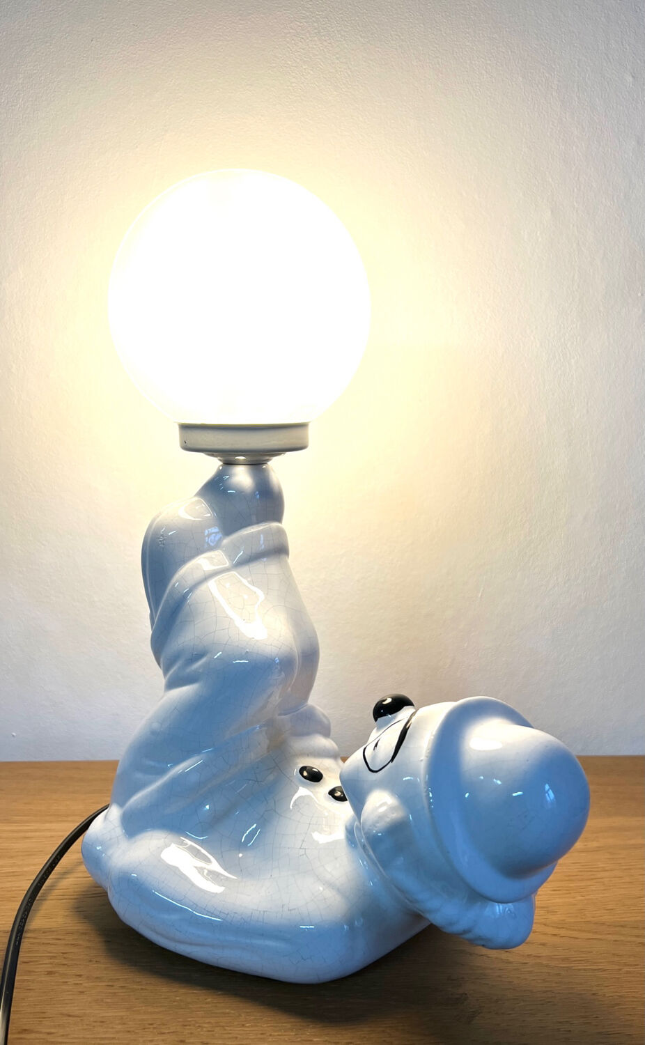 Clown lamp - ceramic - vintage - 70s