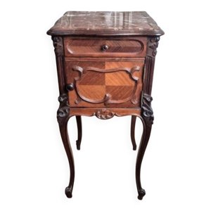 Chevet de Style Transition - marqueterie marbre