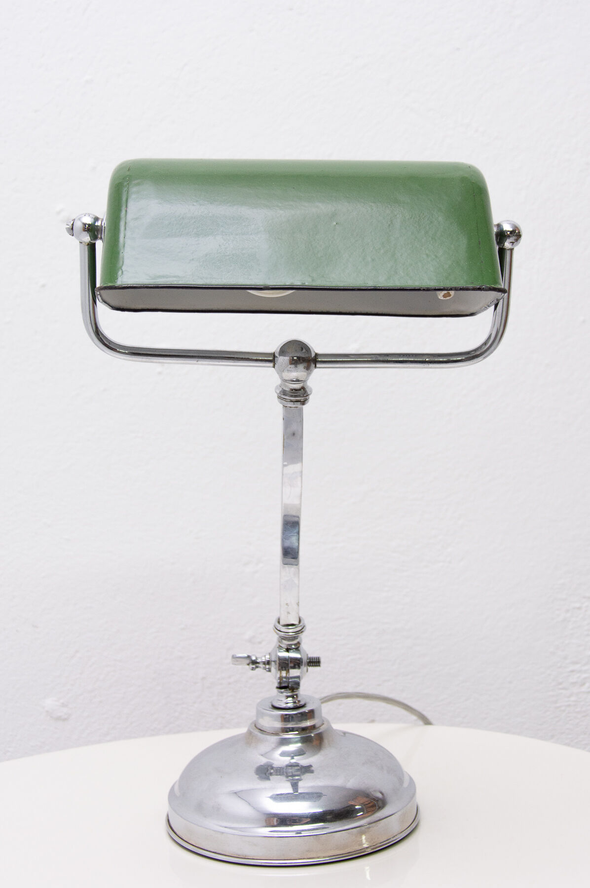 Art Deco adjustable banker lamp, 1930