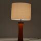 Italian mid-century teak table lamp