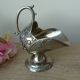 Sugar bowl Zinc alloy silver plated, sugar pot table decoration