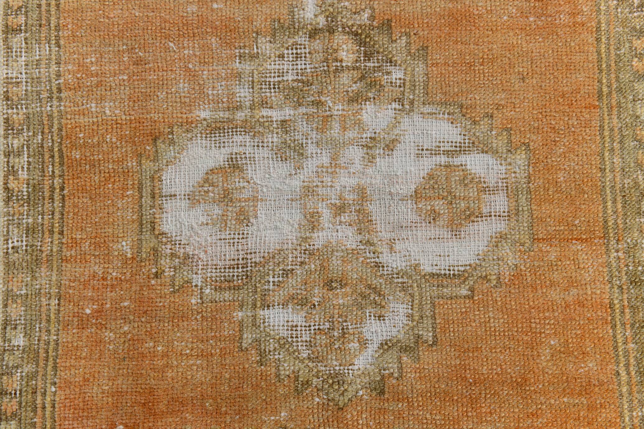 3x12 1960s antique vintage runner rug