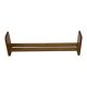 Vintage wooden wall shelve rack bookshelf in wood minimalist