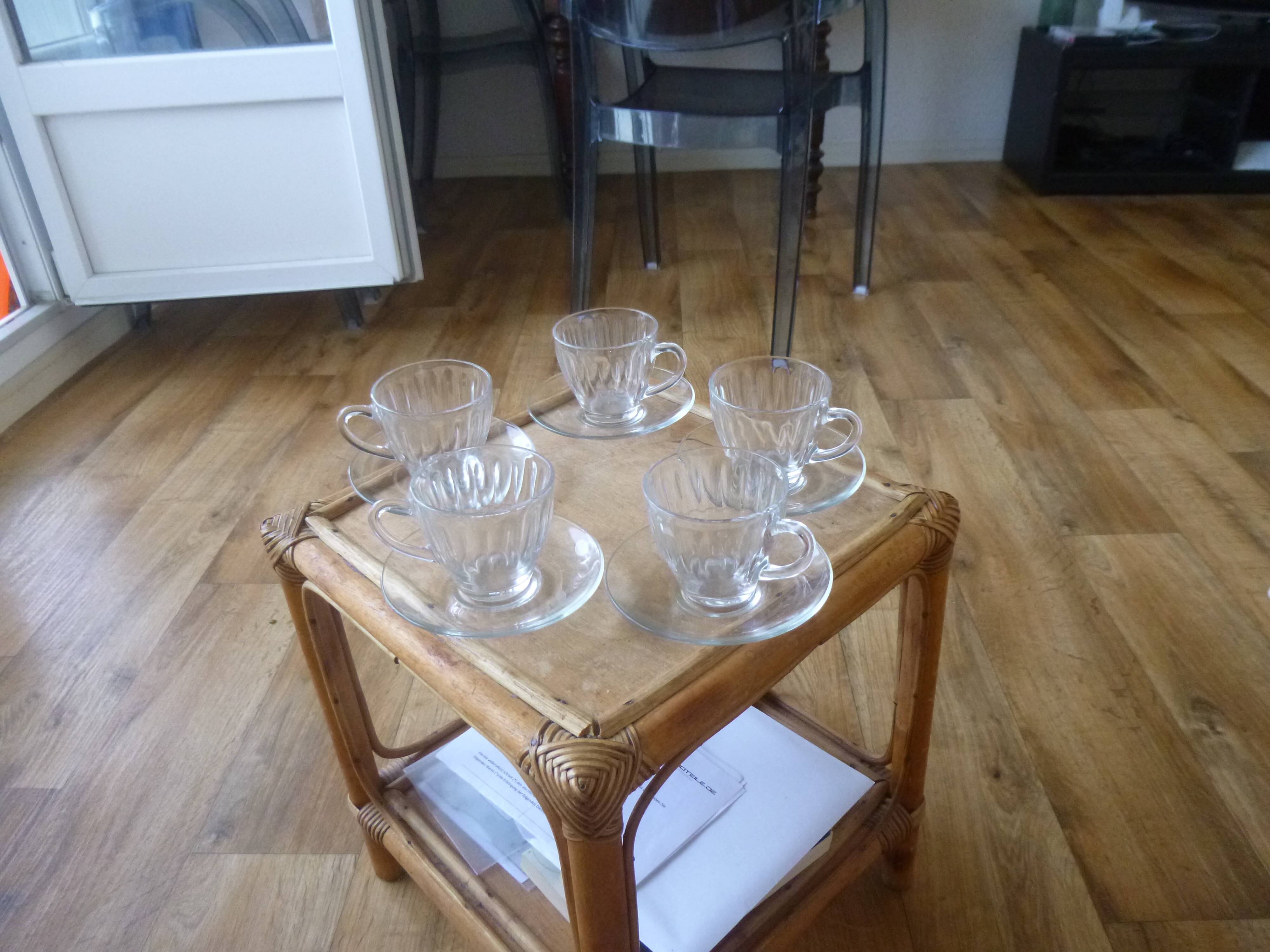 Duralex Vintage Cups and Saucers
