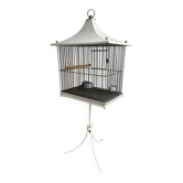 Cage à oiseaux vintage style pagode sur pied