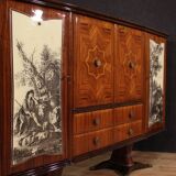 Italian design bar cabinet by Fratelli Rigamonti Desio, Milan, 1940s