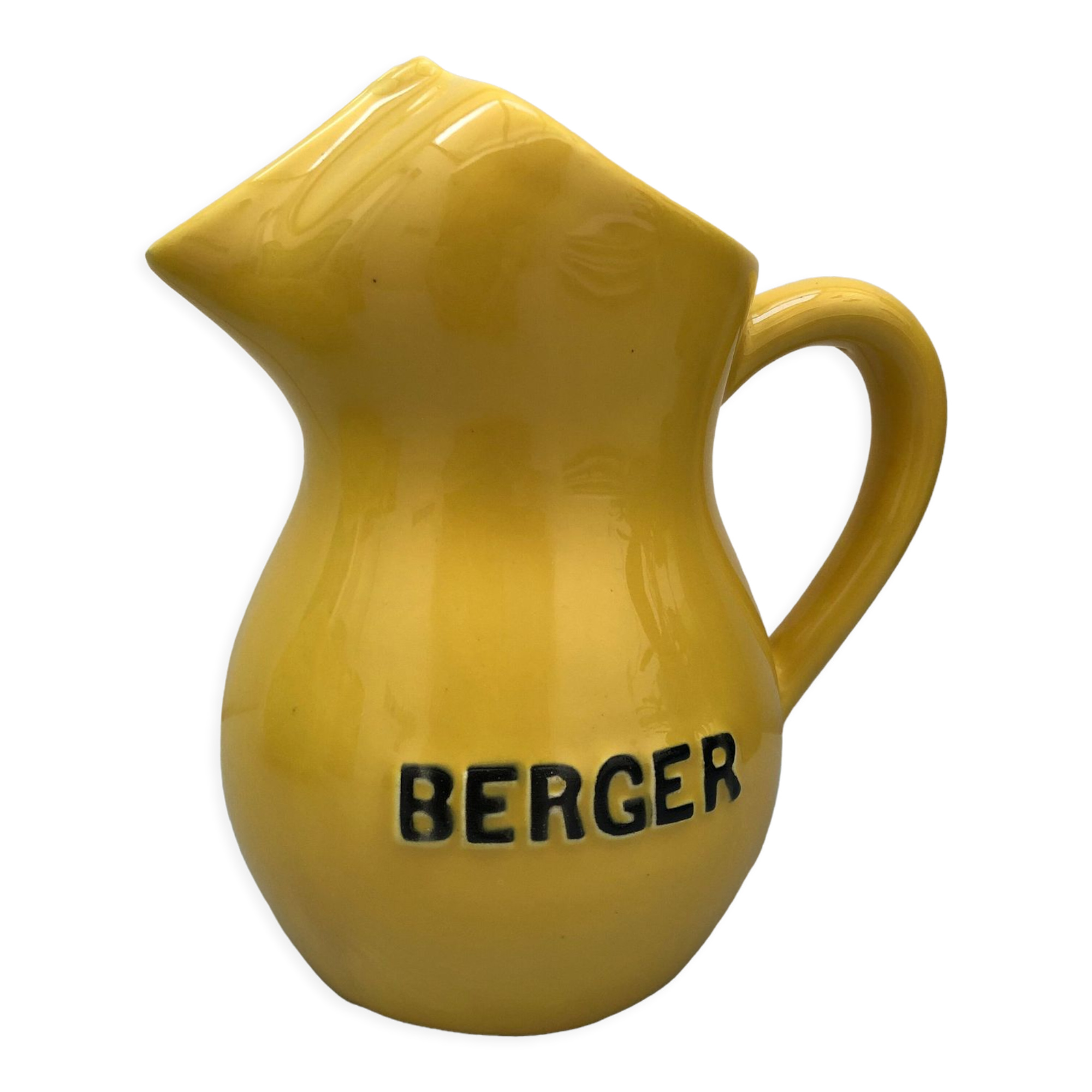 Vintage yellow carafe pitcher