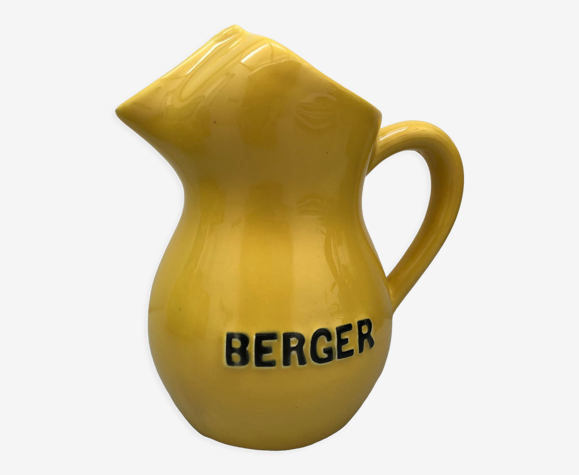 Pichet carafe jaune vintage
