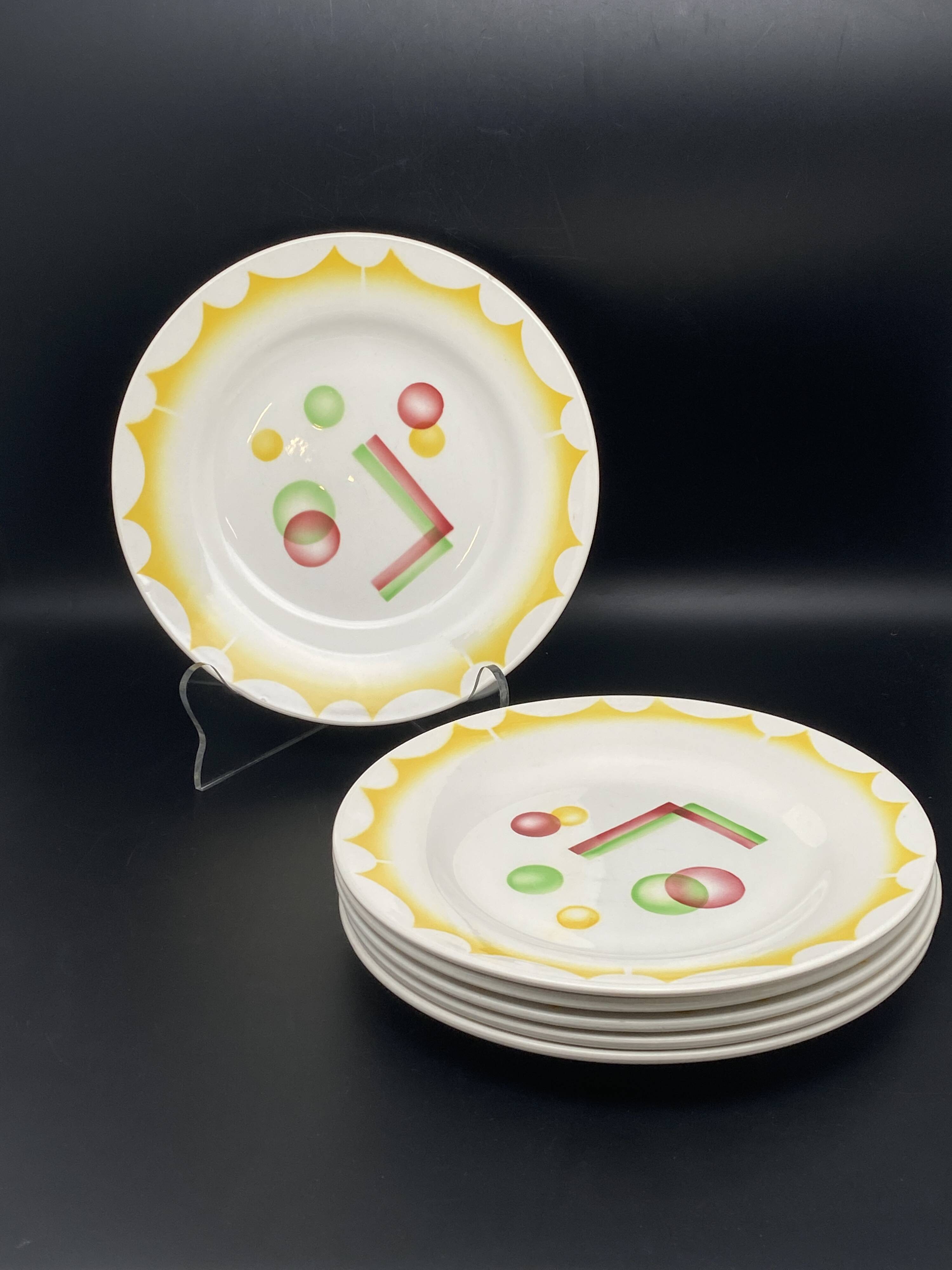 Dinner plates “Planètes” Collection Digoin Sarreguemines – MPM0324VLP1