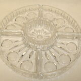 Table service silver metal crystal art deco top