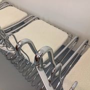 Set of 4 vintage Italian chairs by Gastone Rinaldi in chrome metal.