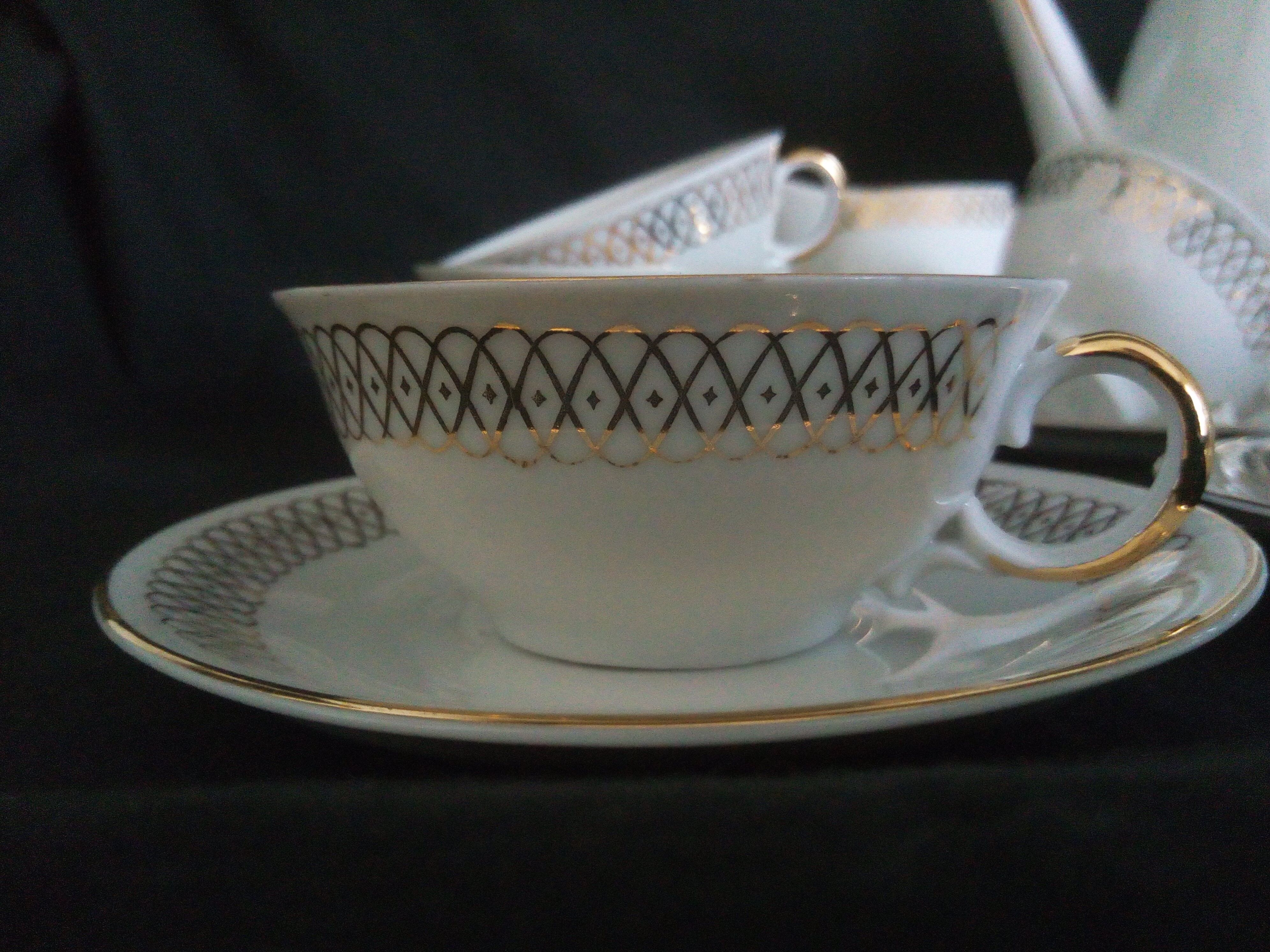 German porcelain coffee set Oscar Schaller (1921 - 1935)