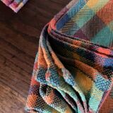 Set of 8 madras cotton napkins
