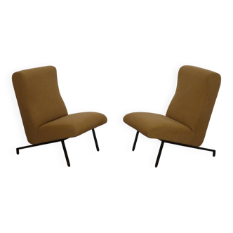 Pair of Pierre Guariche armchairs 1960