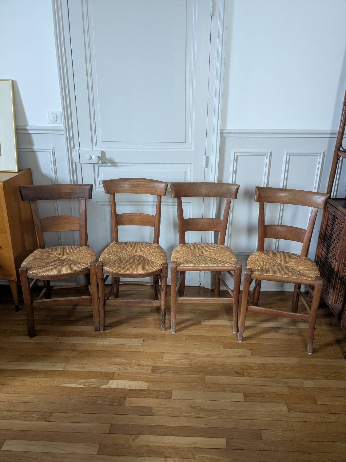 Set of 4 antique chairs