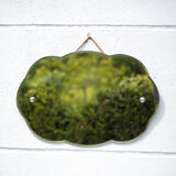 Art Deco mirror, wall mirror, cloud mirror, beveled mirror