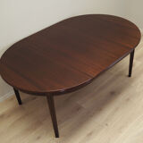 Round mahogany table, Danish design, 1970s, production: Denmark