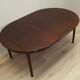 Round mahogany table, Danish design, 1970s, production: Denmark