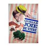 Affiche cinéma originale quelle joie de vivre Alain Delon René Clément