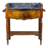 Side table in wood and marble nineteenth century