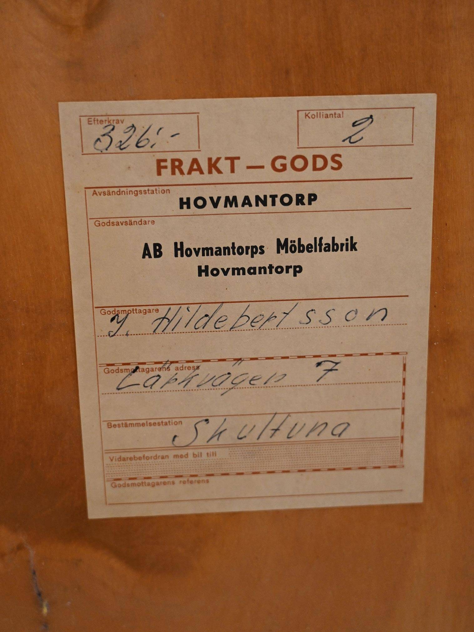 Vintage sideboard with writing desk