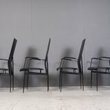 Vintage S44 dining chairs by Giancarlo Vegni for Fasem, set of 4, 1980s