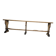 Old farmhouse bench in raw wood