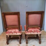 Pair of Louis XIII style chairs