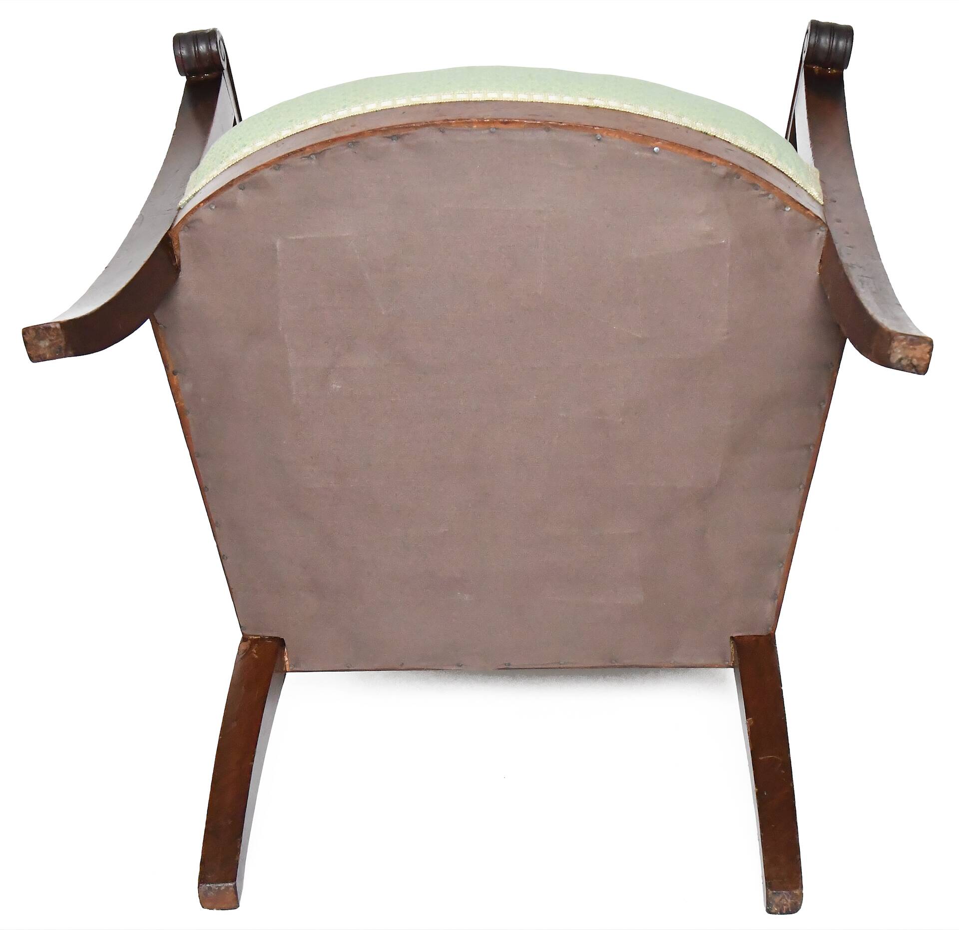 Pair of Restoration period cabriolet armchairs