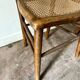Wooden and cane bistro chair