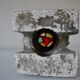 Lamp sculpture gallish head signed Mazoyer 1977