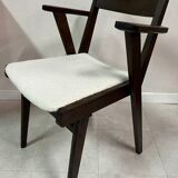 Bridge armchair in new French terry fabric