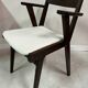 Bridge armchair in new French terry fabric