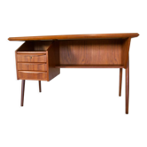 Danish Teak Desk By Gunner Nielsen for Tibergaard