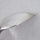 Silver metal serving spoon