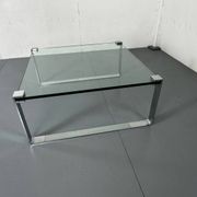 Chrome Steel and Glass Modernist Schmitt Draenert Coffee Table, 1970s