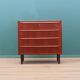 Teak chest of drawers, Danish design, 1970s, made in Denmark