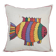 Vintage embroidered cushion cover 46x48 cm