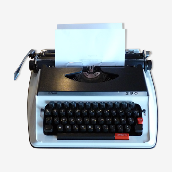 Machine à écrire vintage Royal 290 avec son étui de transport