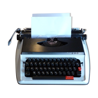 Machine à écrire vintage Royal 290 avec son étui de transport